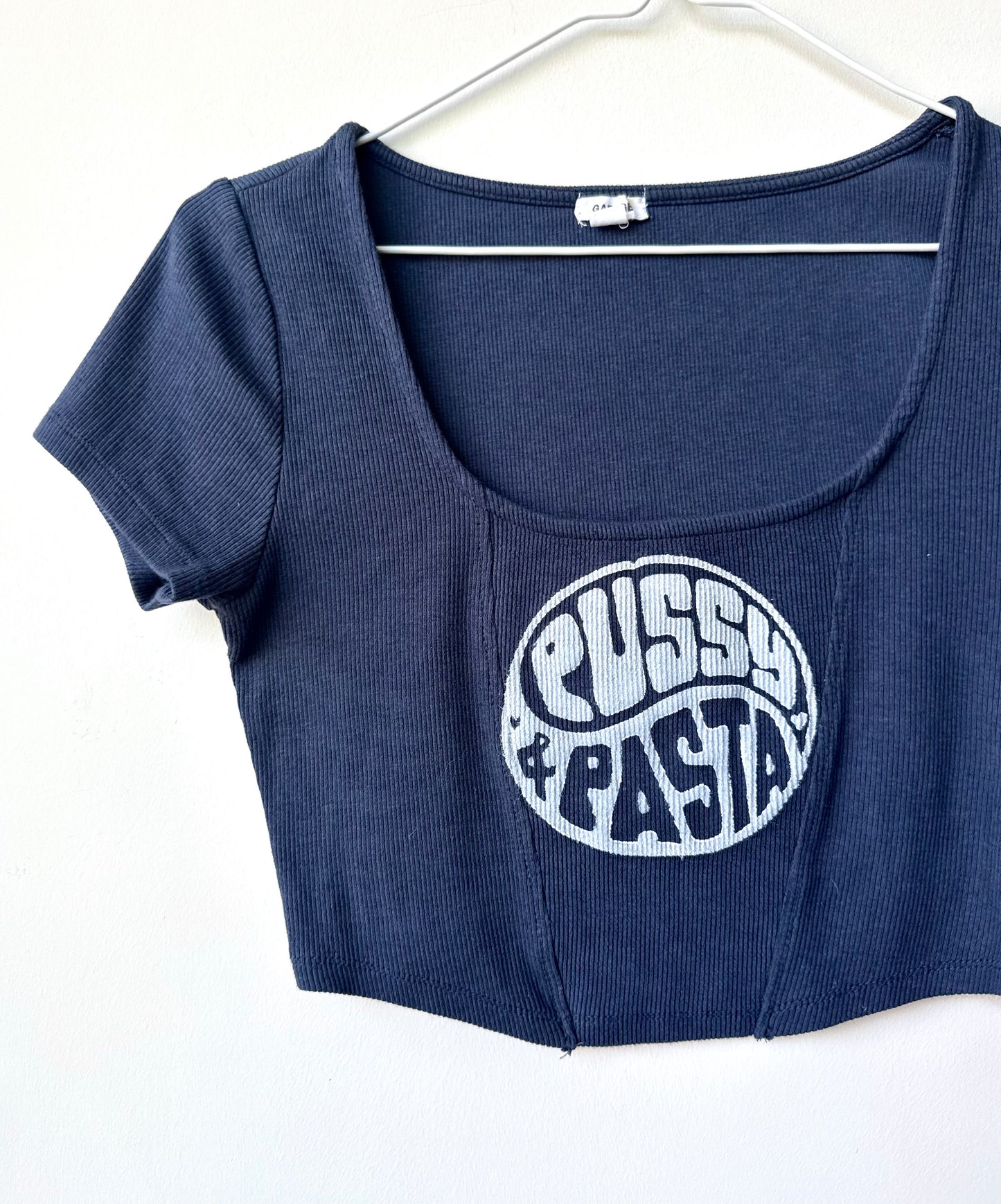 Pussy & Pasta Cropped Baby T