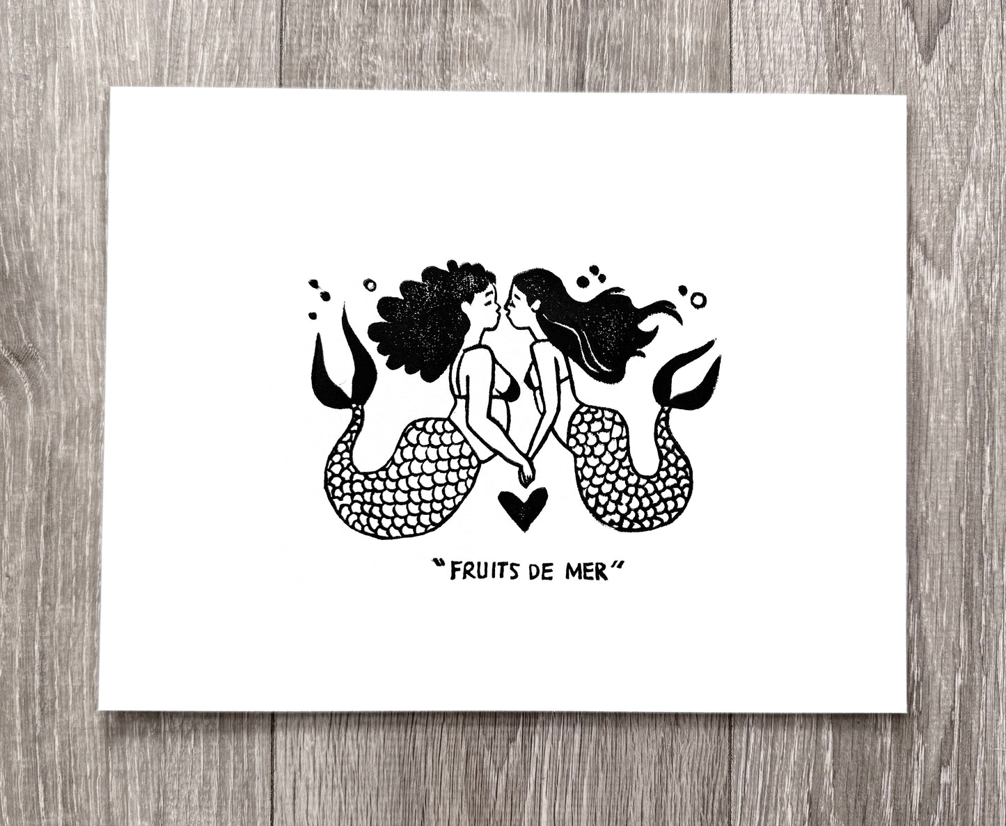 Mermaids 8.5”x11” Print
