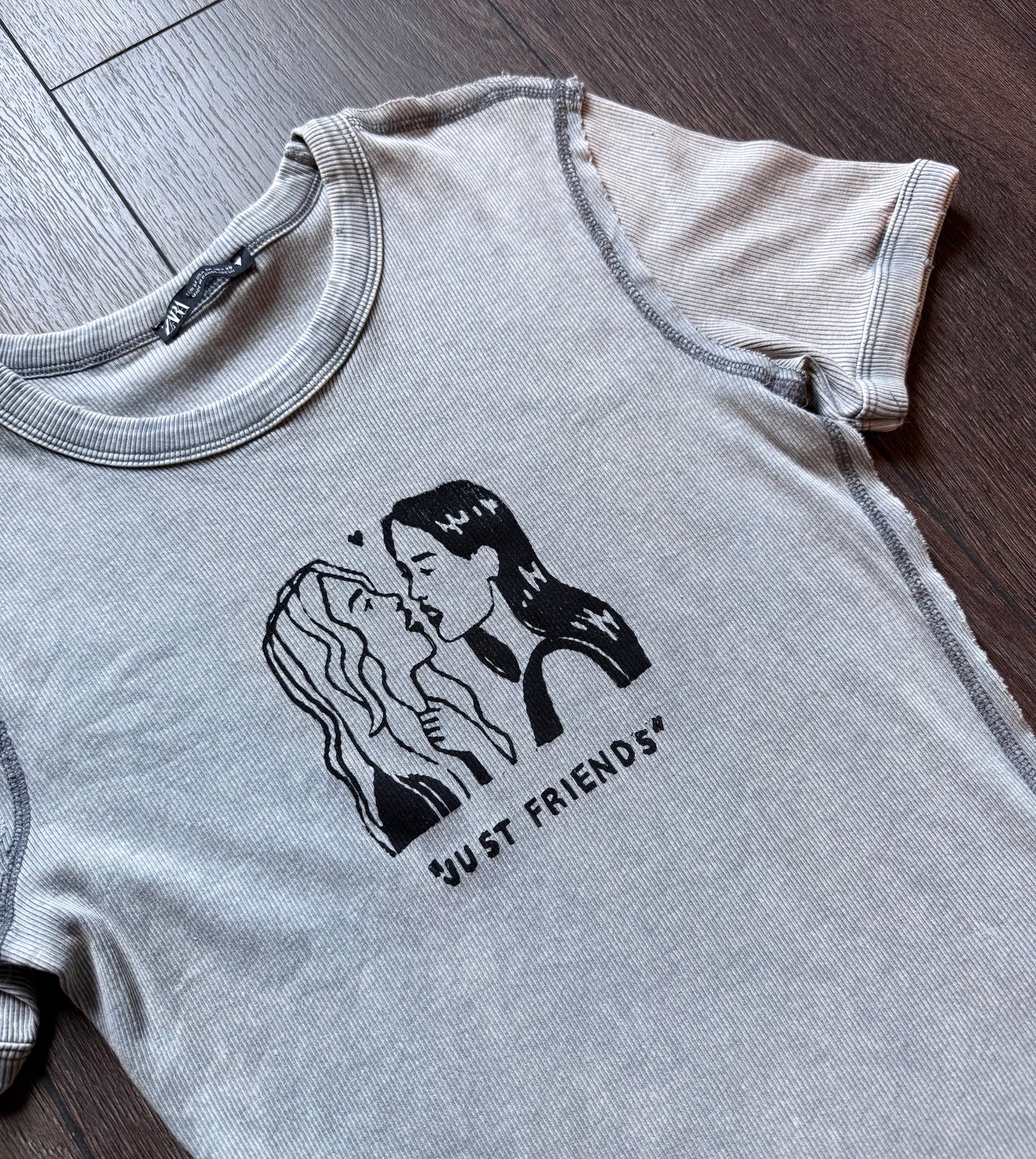 “Just Friends” Lovers Fitted T