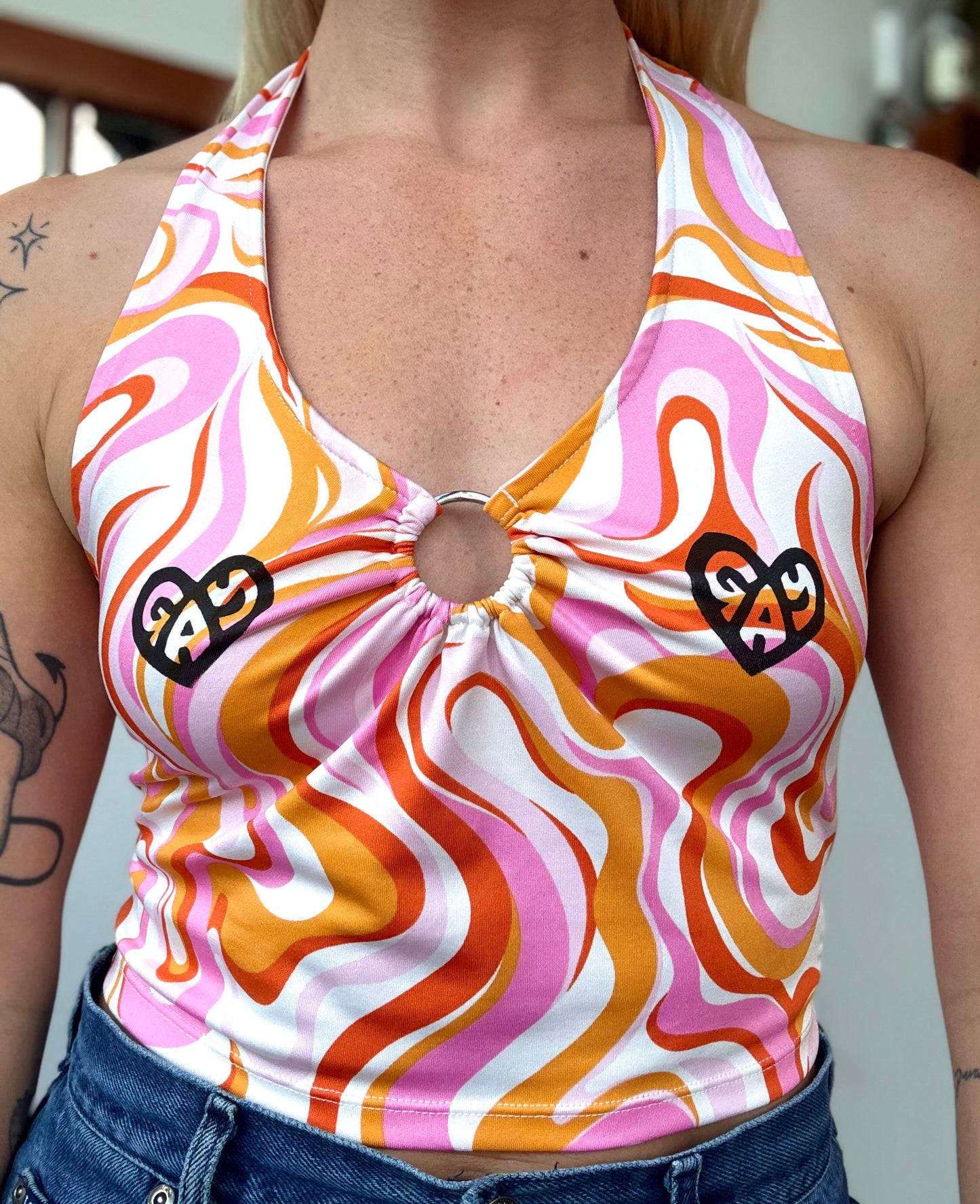 Gay Heart Halter Top