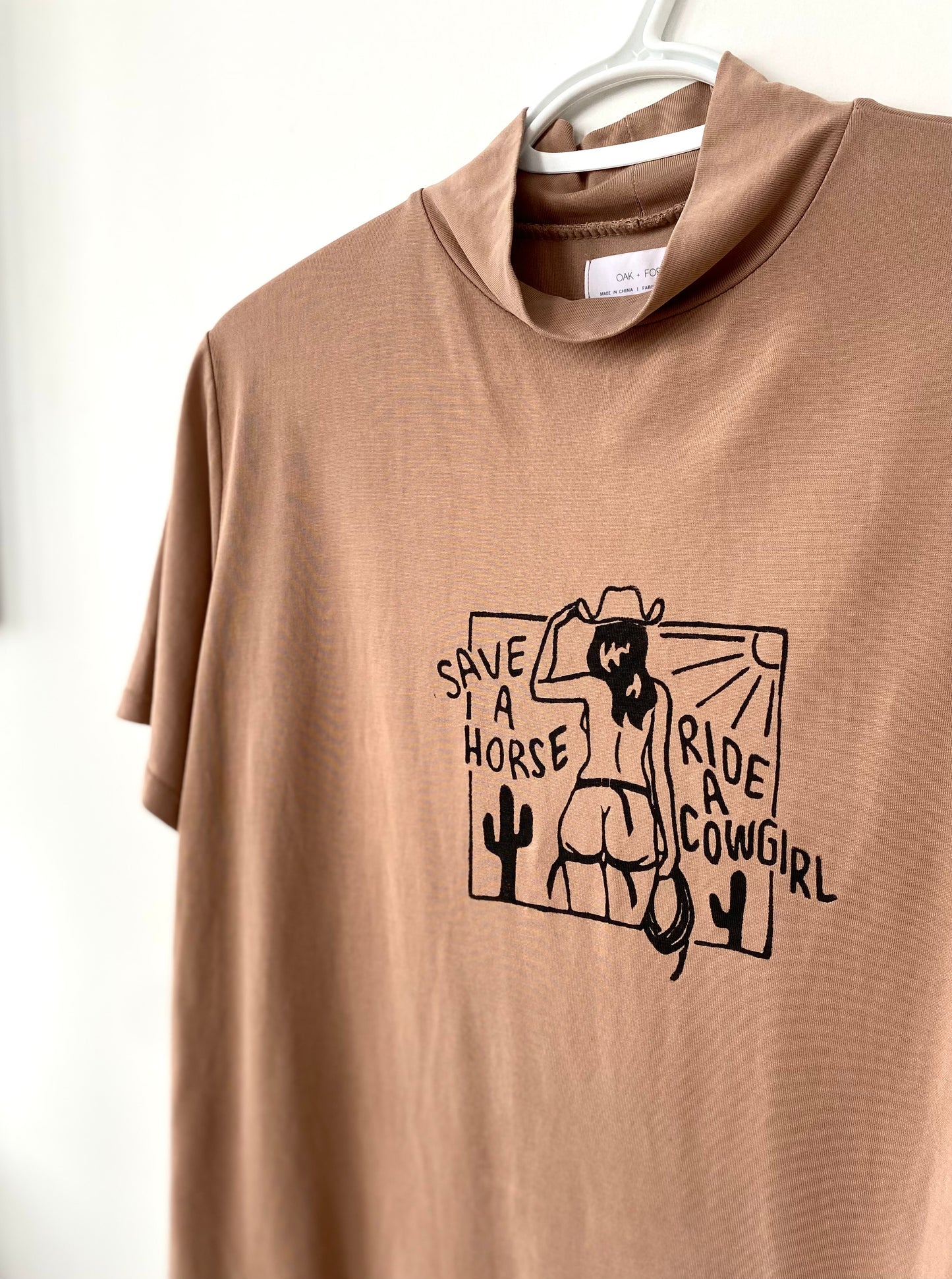Cowgirl High Neck T-Shirt