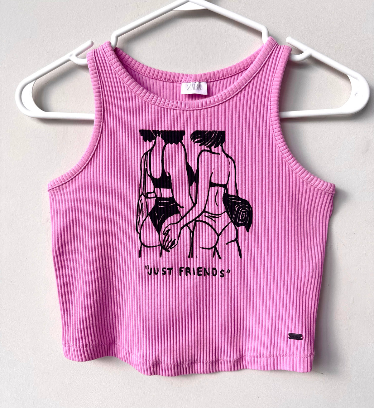 “Just Friends” Beach Babes Cropped Tank