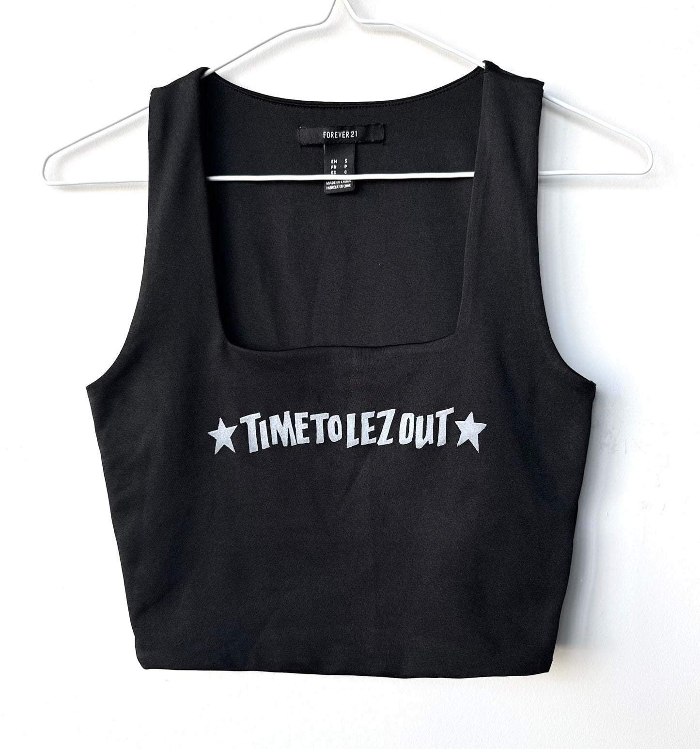 Lez Out Cropped Tank