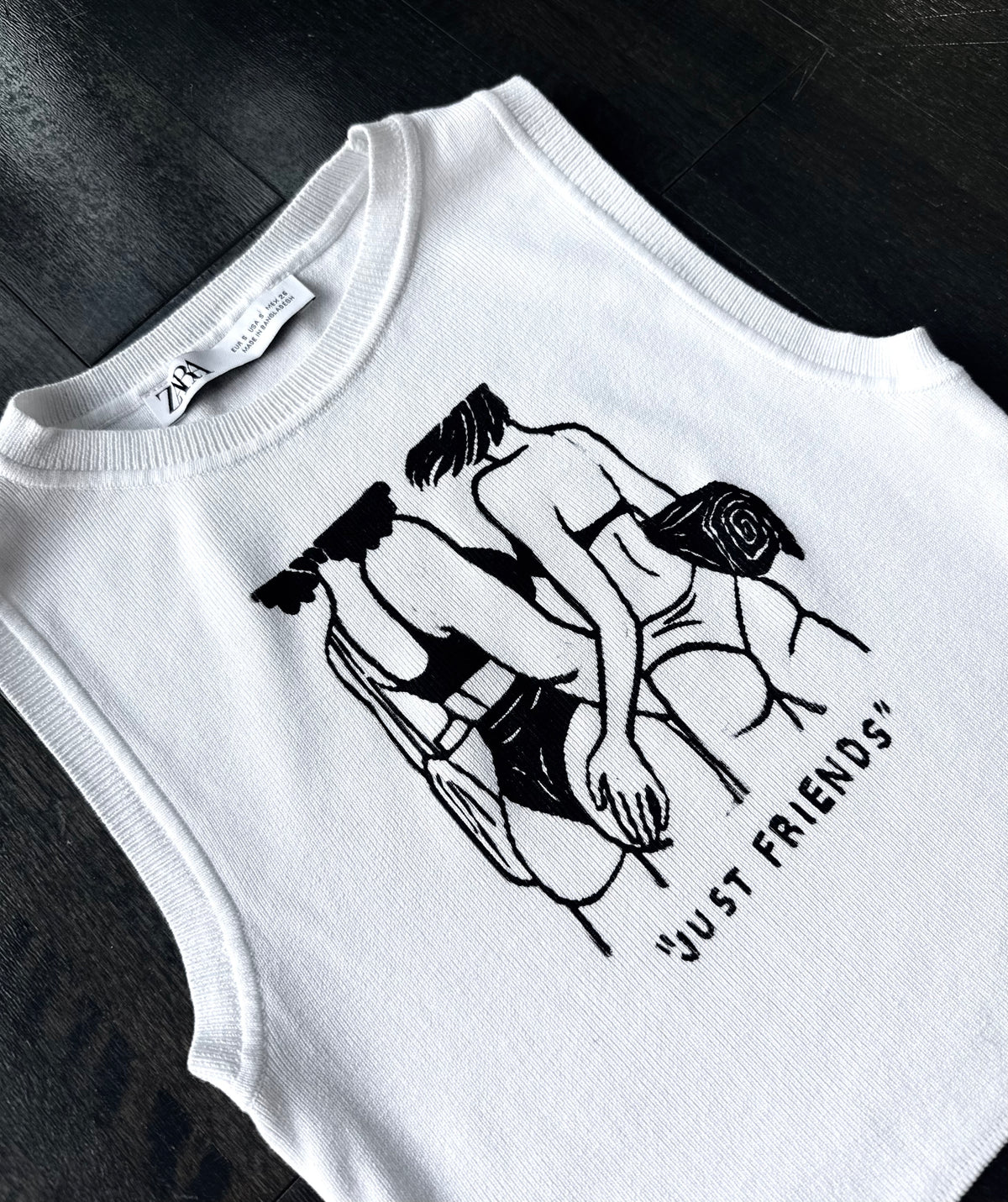 “Just Friends” Beach Babes Cropped Tank