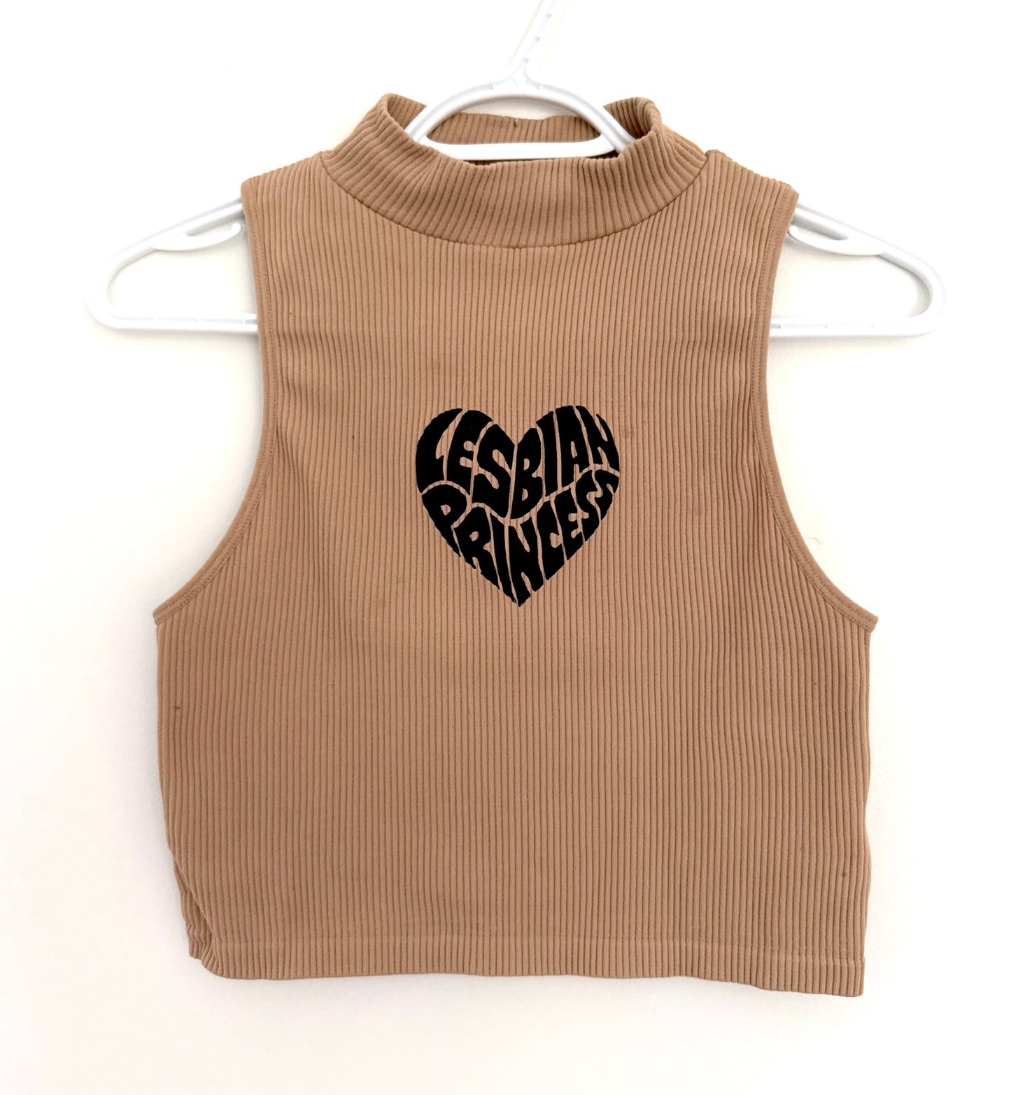 Lesbian Princess High-Neck Cropped Tank