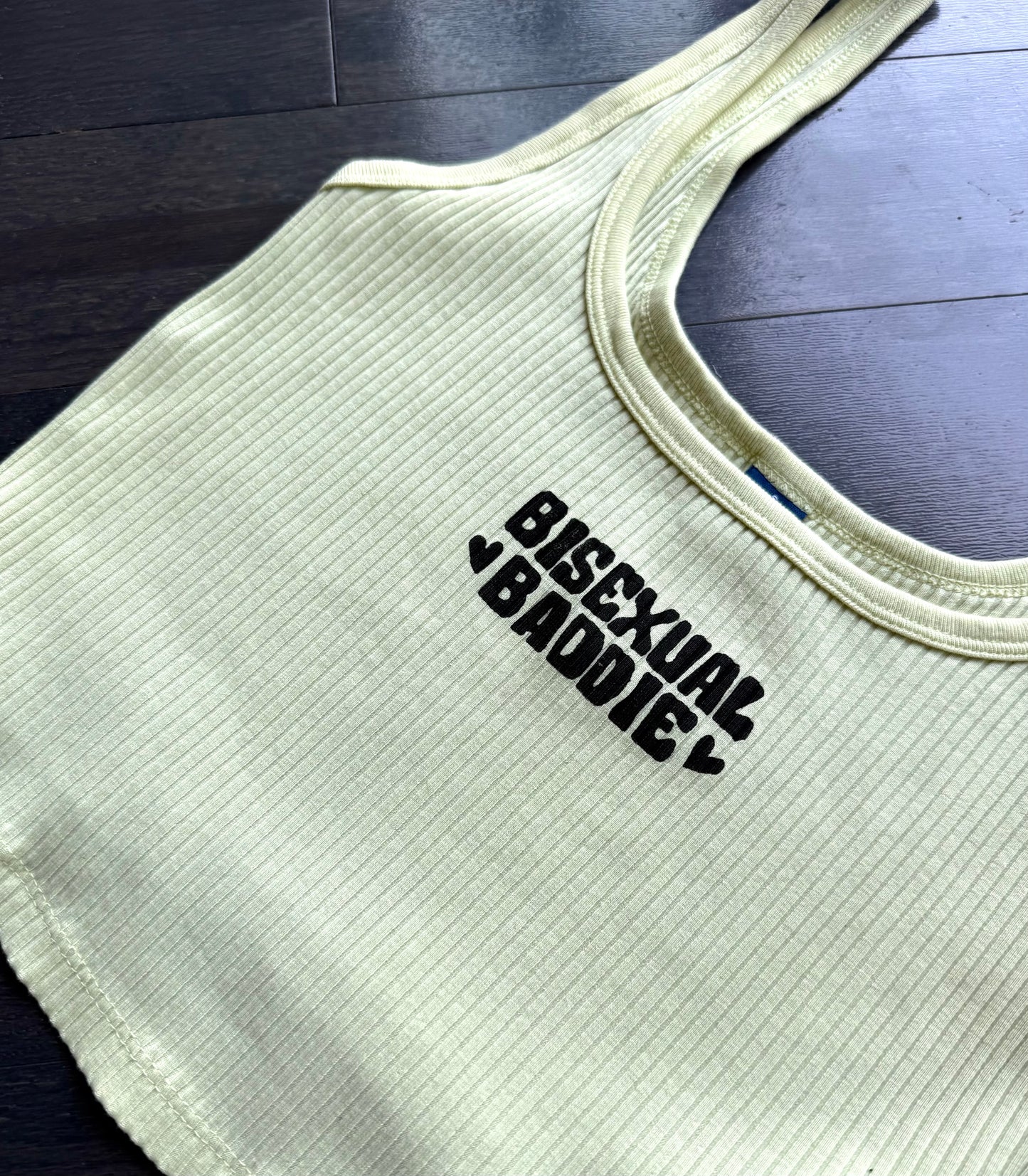 Bisexual Baddie Ribbed Cropped Tank