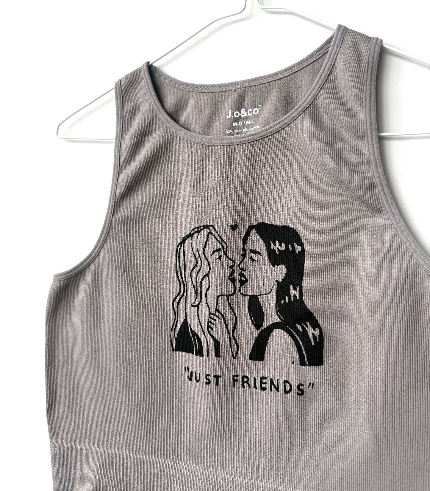 “Just Friends” Lovers Cropped Tank
