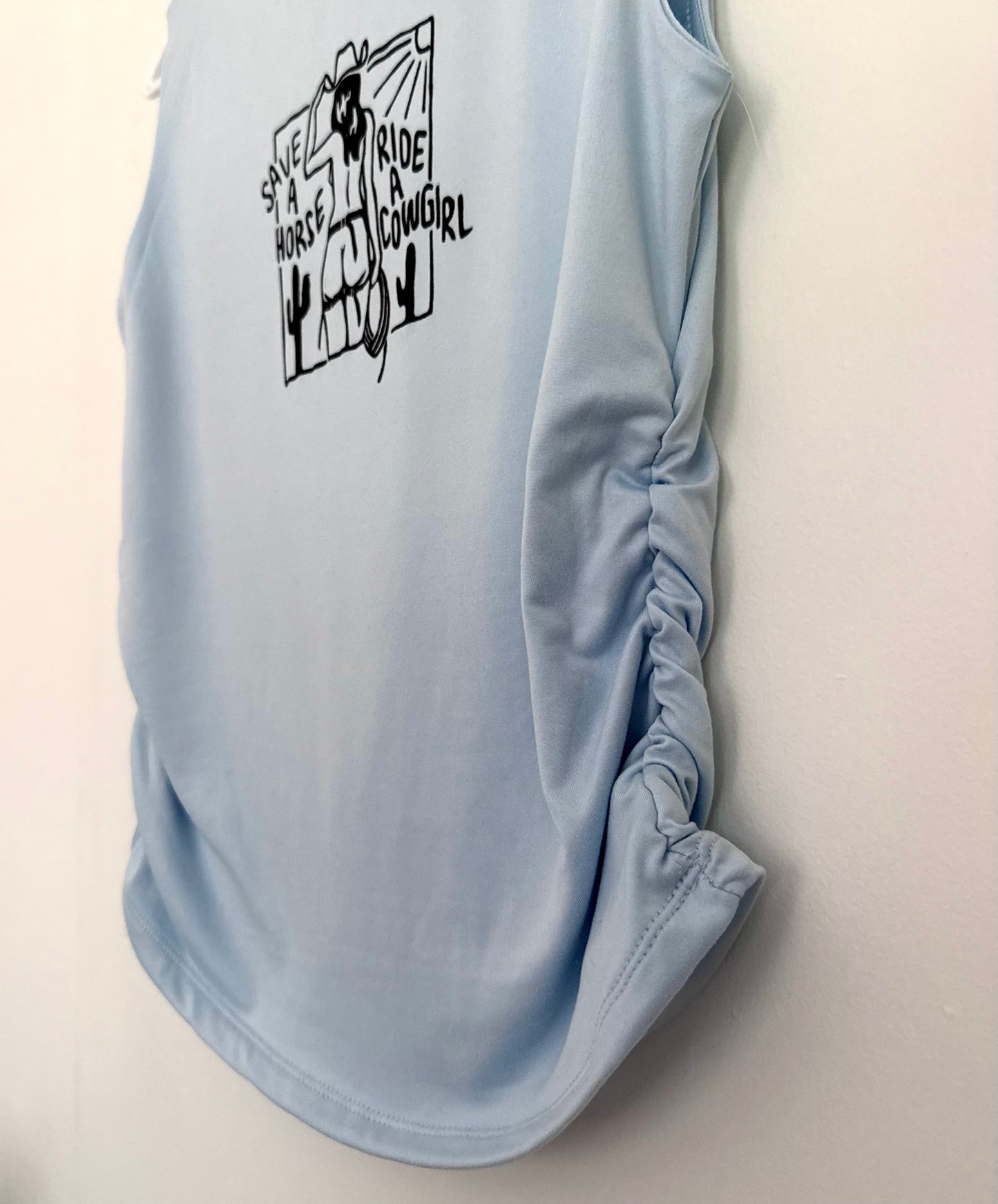 Cowgirl Ruched-Side Tank