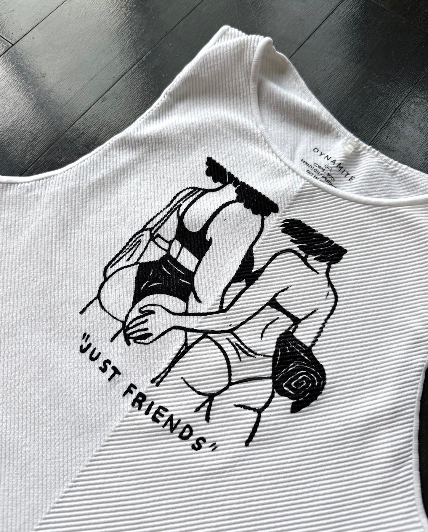 “Just Friends” Beach Babes Cropped Tank