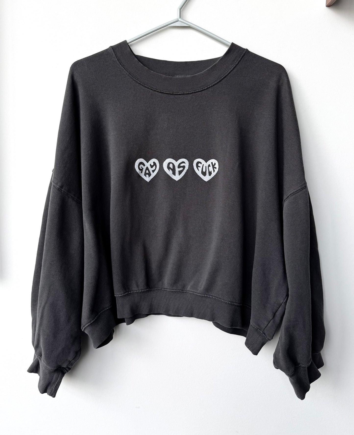 Gay As Fuck Cropped Crewneck