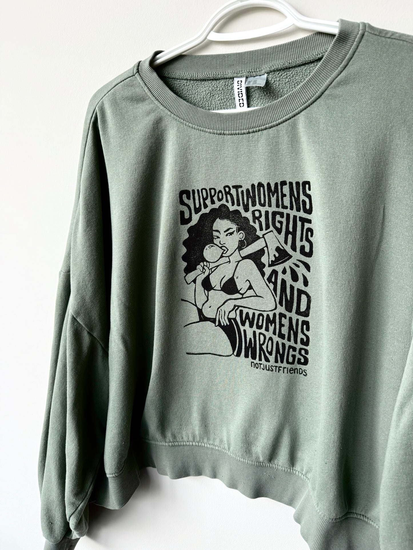 Women’s Wrongs Cropped Crewneck