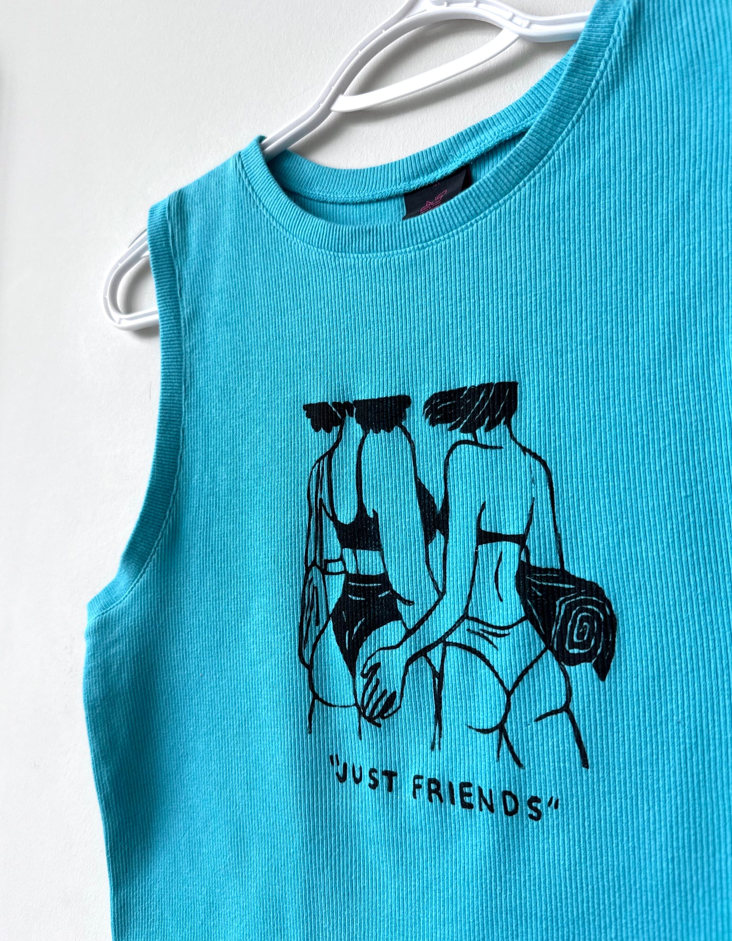 “Just Friends” Beach Babes Cropped Tank
