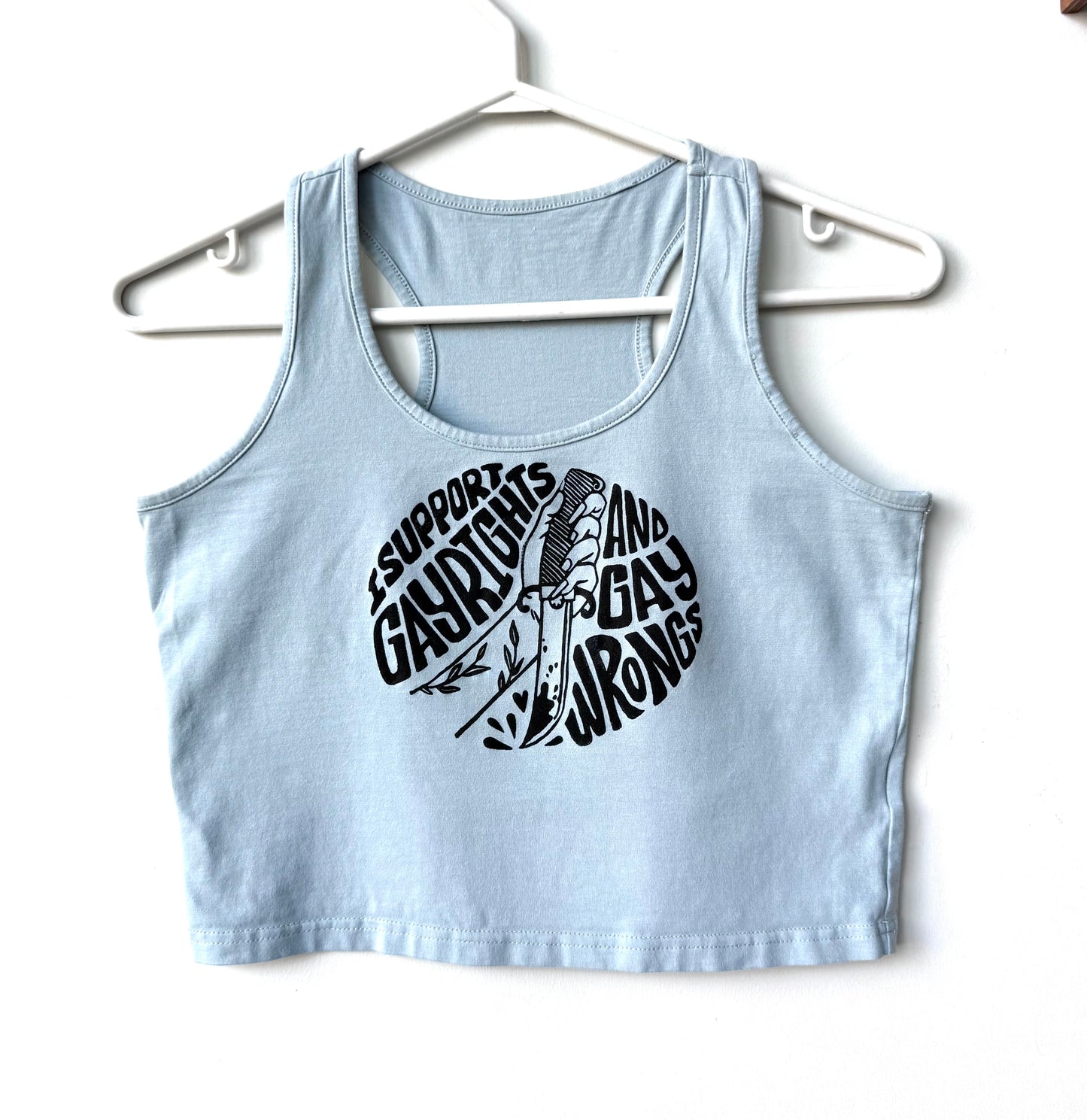Gay Wrongs Cropped Tank