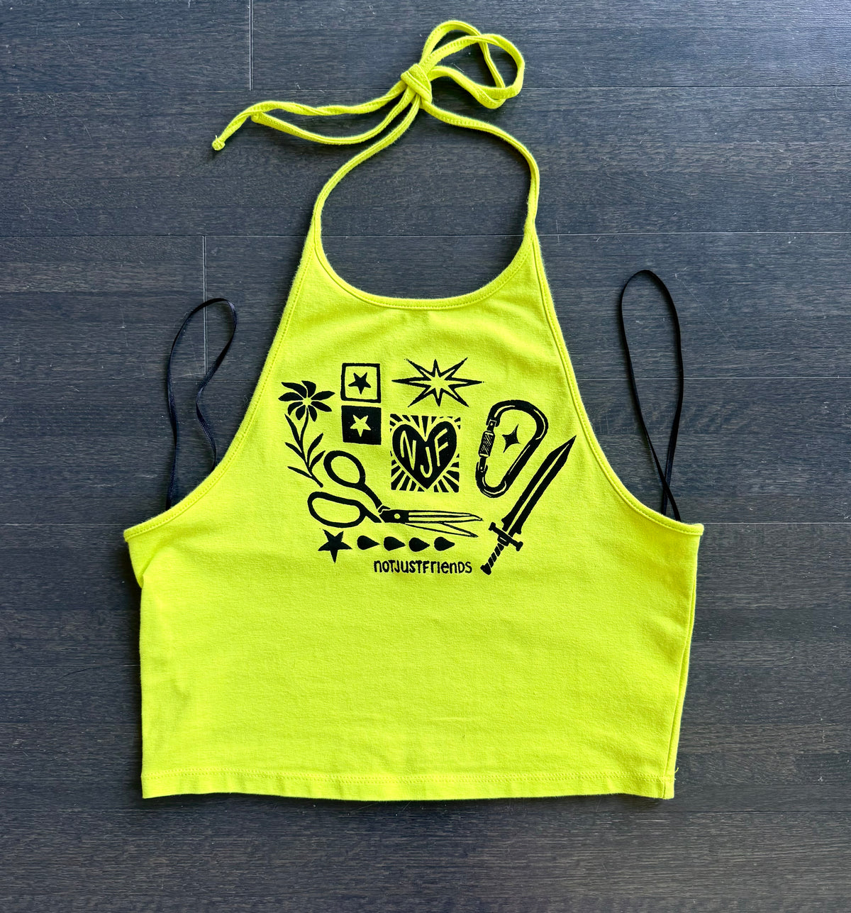 Patchwork Printed Halter Top