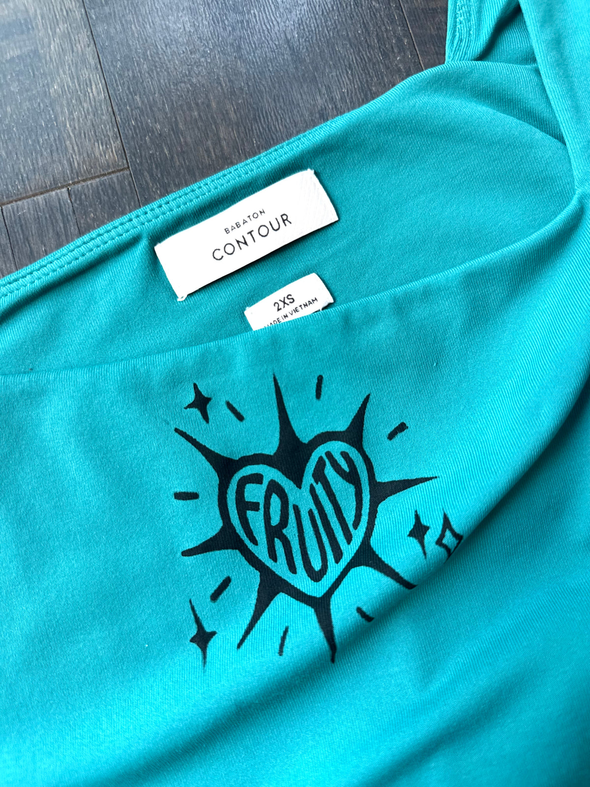 Fruity Square-Neck Cropped Baby T