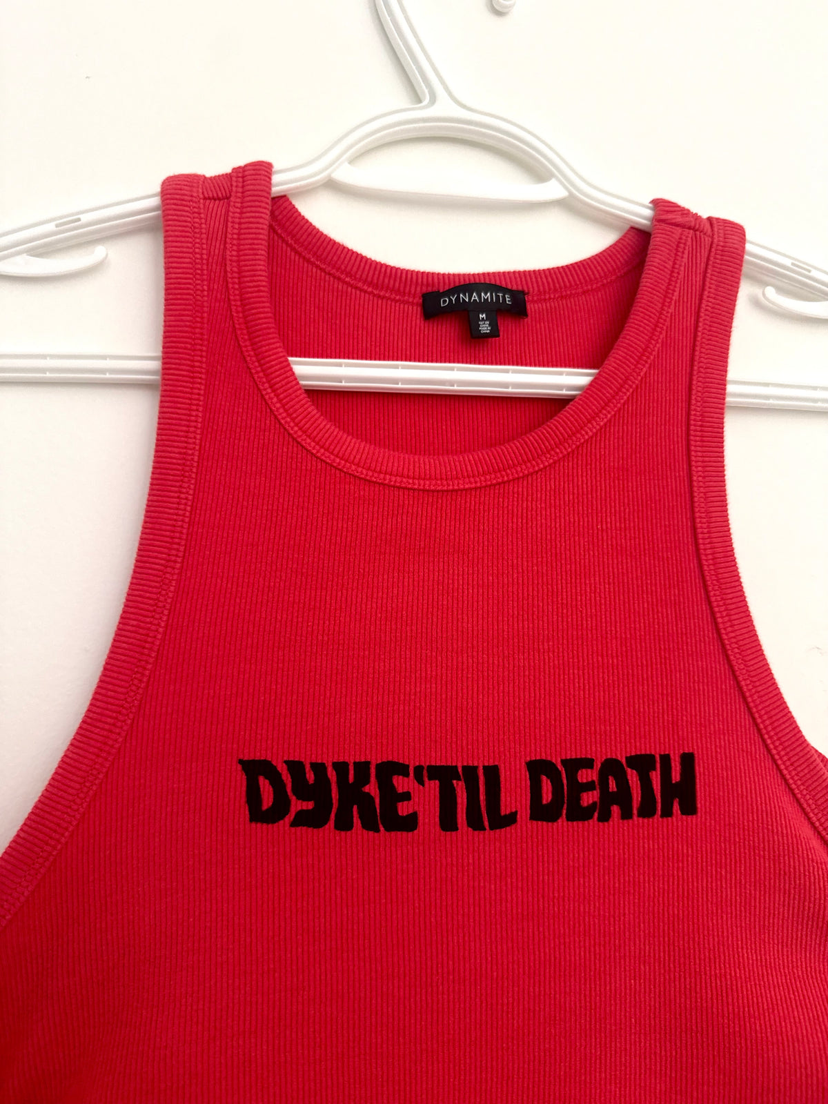 Dyke ‘Til Death Tie-Up Side Tank Top