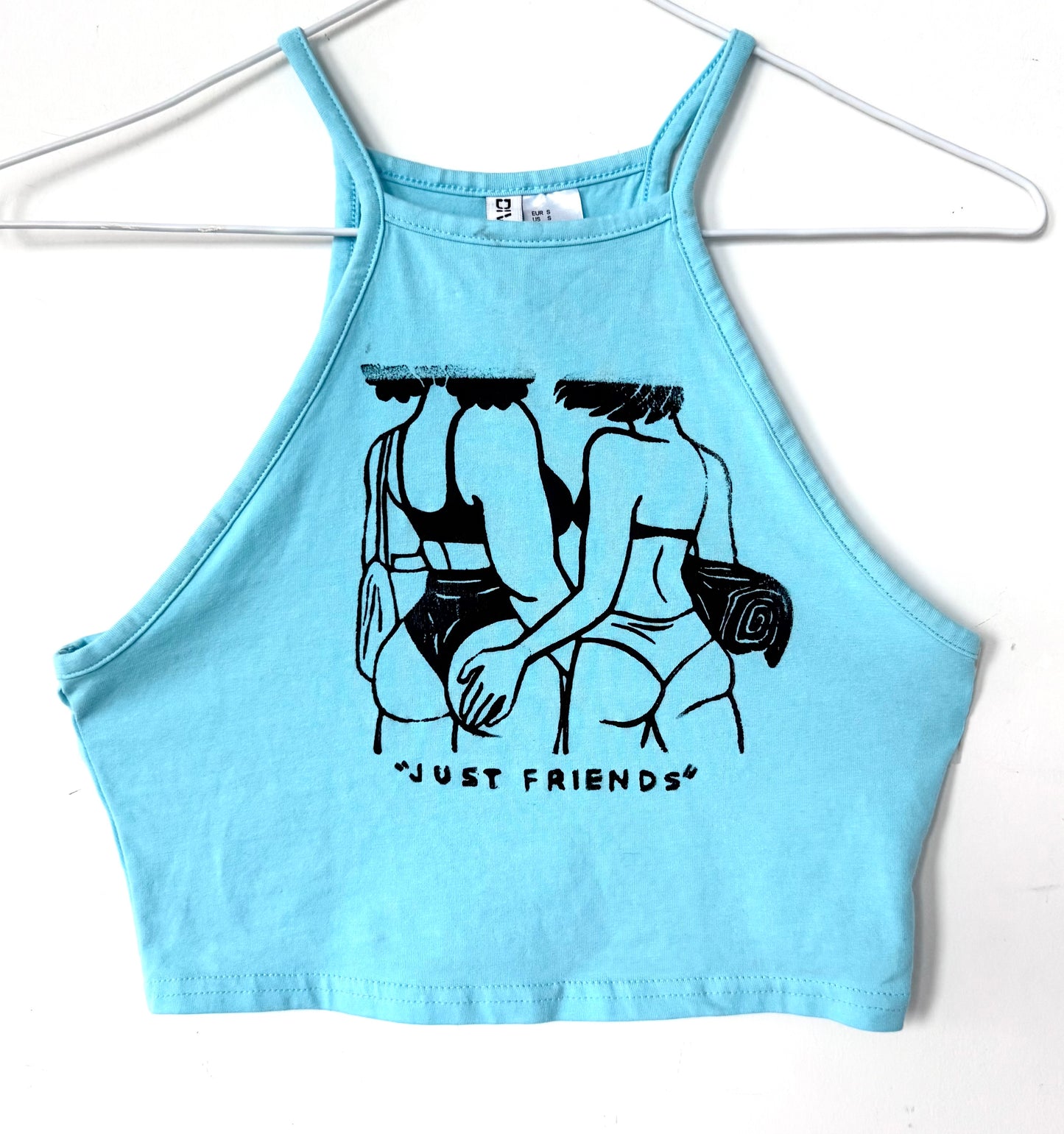 “Just Friends” Beach Babes Cropped Tank