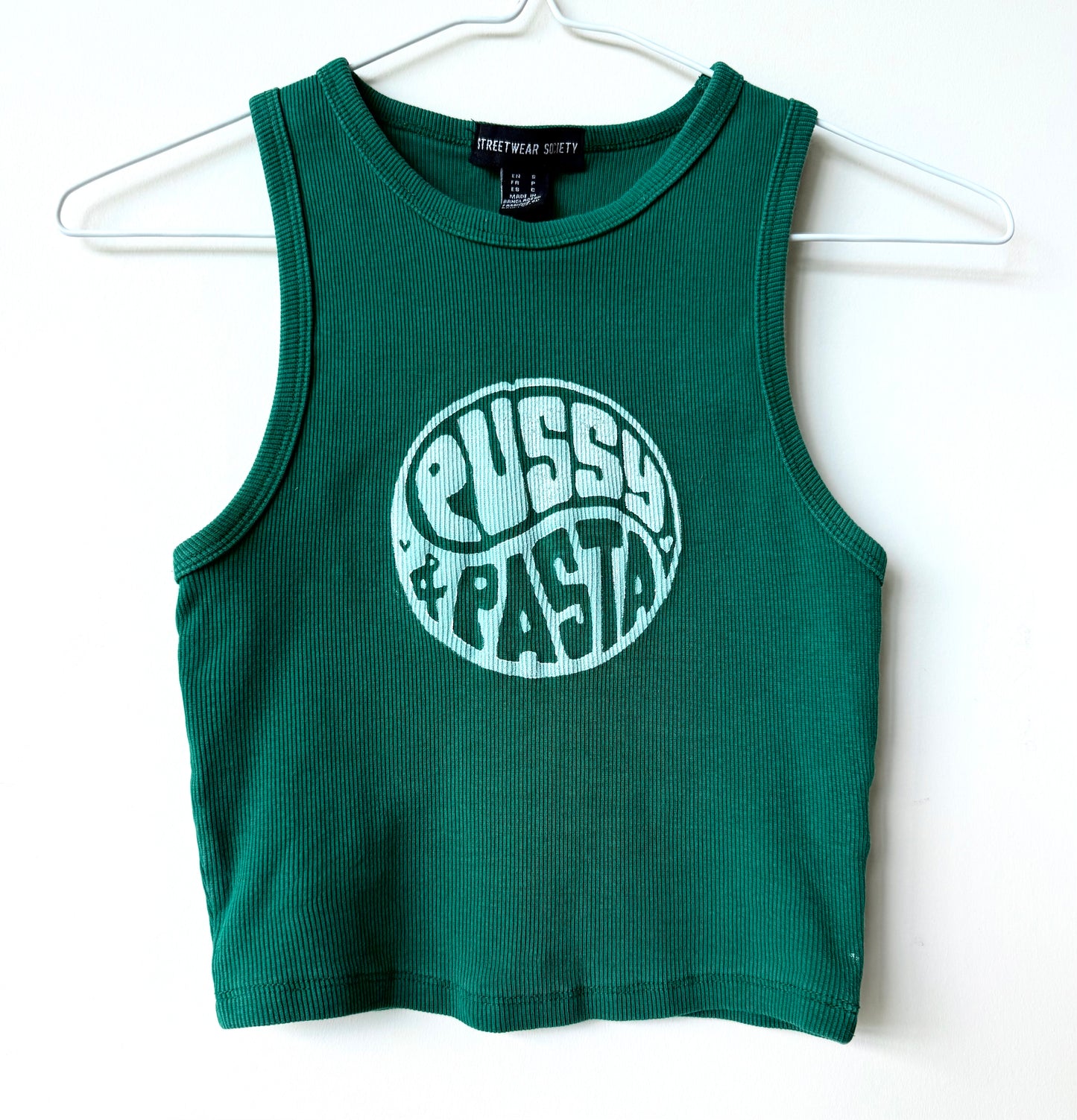 Pussy & Pasta Cropped Tank