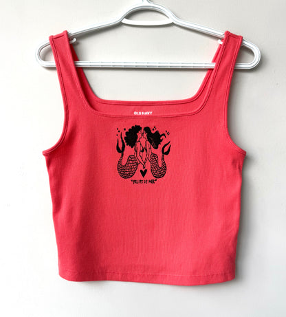 Mermaids Cropped Tank Top