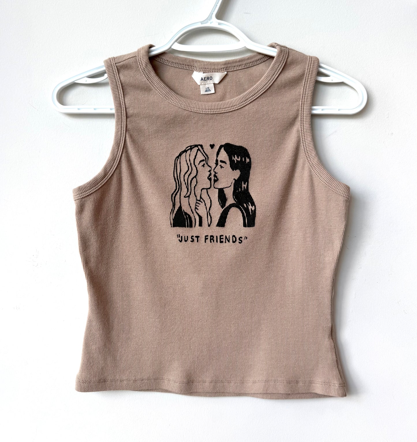 “Just Friends” Lovers Cropped Tank