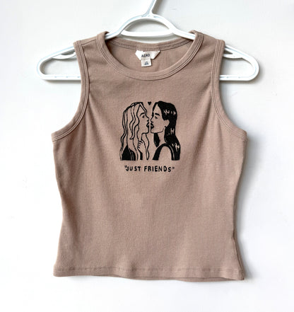 “Just Friends” Lovers Cropped Tank