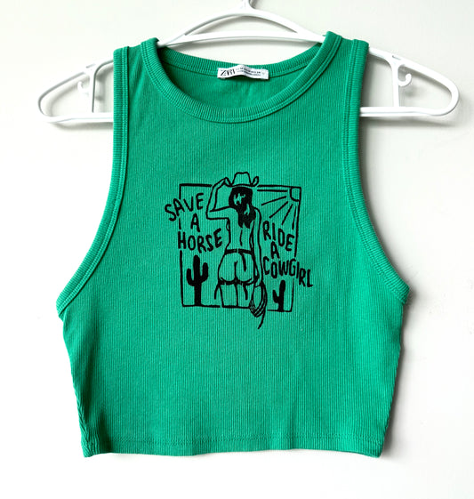 Cowgirl Cropped Tank