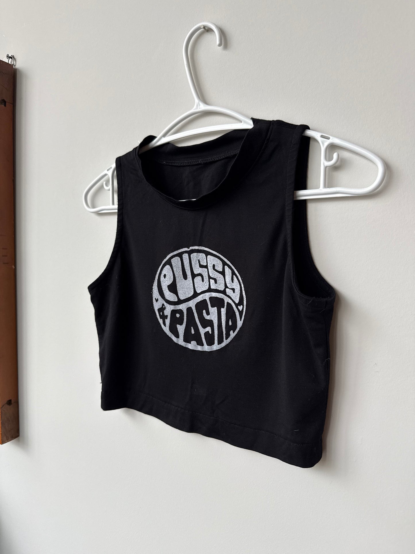 Pussy & Pasta Cropped Tank