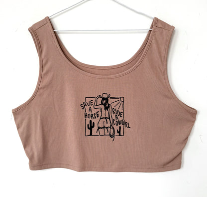 Cowgirl Cropped Tank