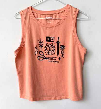 Patchwork Printed Tank Top