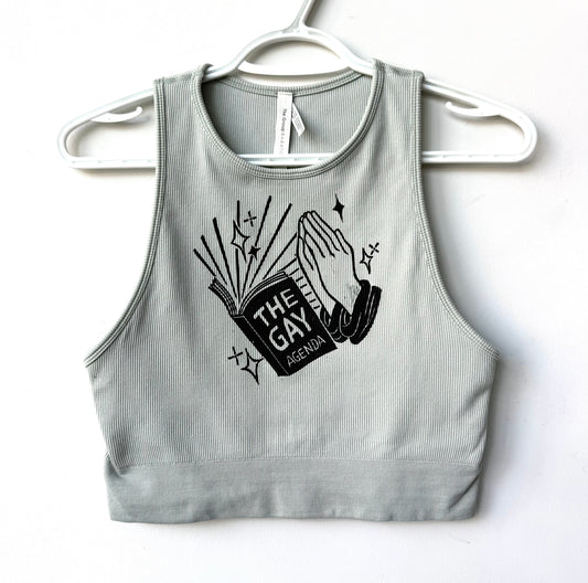 Gay Agenda Cropped Tank