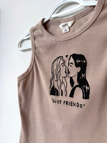 “Just Friends” Lovers Cropped Tank