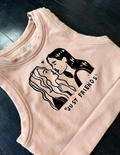 “Just Friends” Lovers Cropped Tank