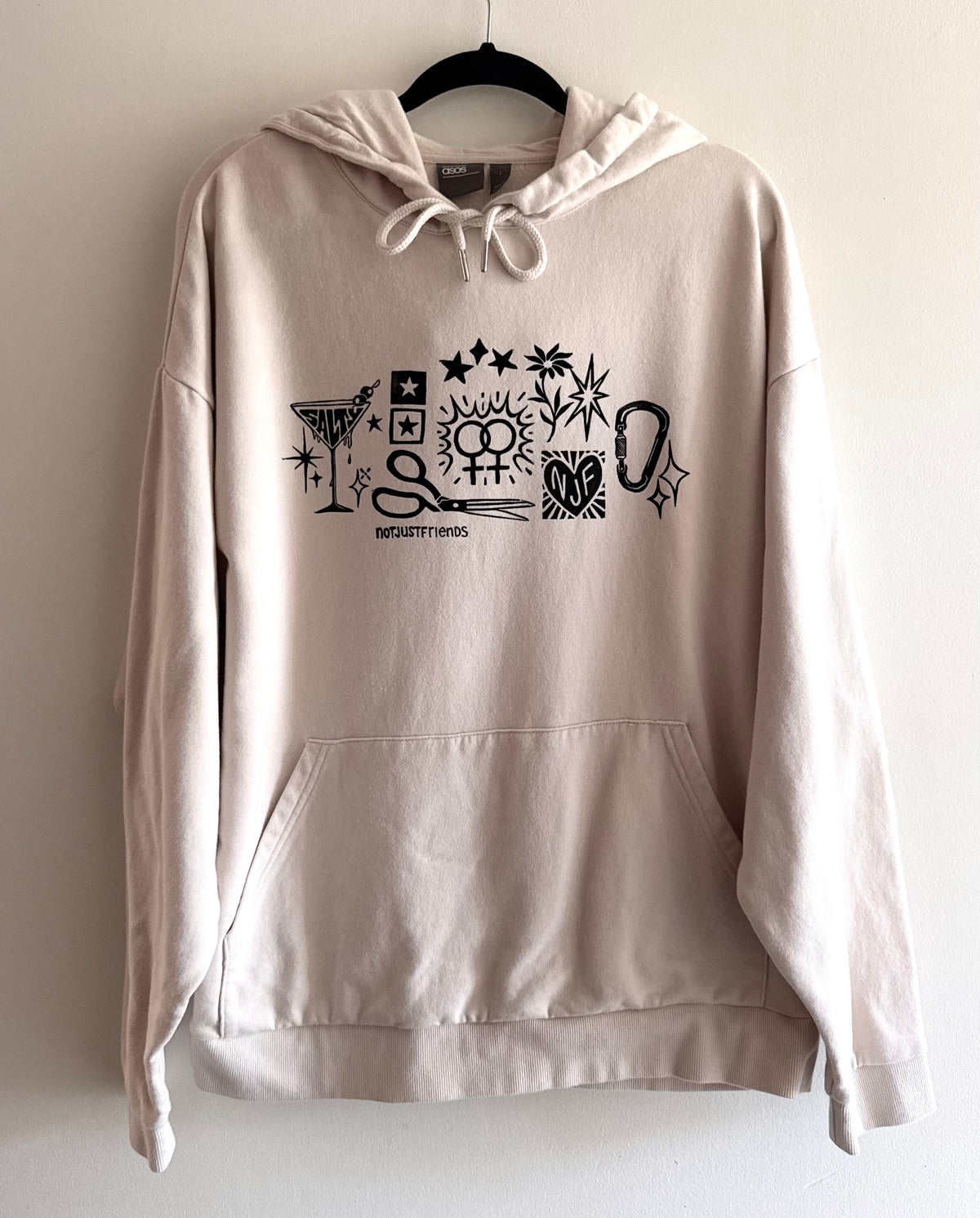 Patchwork Printed Hoodie