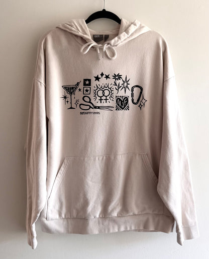 Patchwork Printed Hoodie
