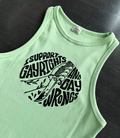 Gay Wrongs Cropped Tank