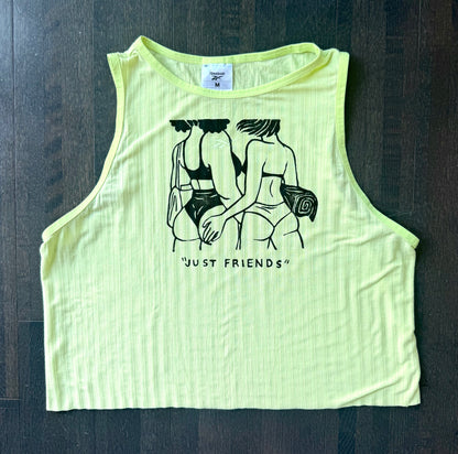 “Just Friends” Beach Babes Cropped Tank
