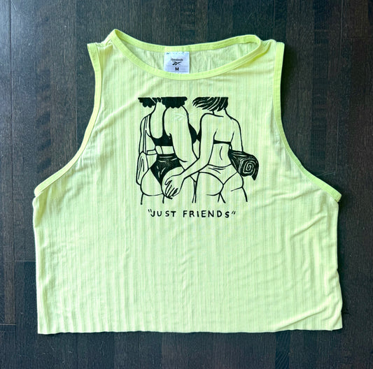 “Just Friends” Beach Babes Cropped Tank