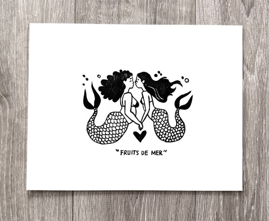 Mermaids 8.5”x11” Print