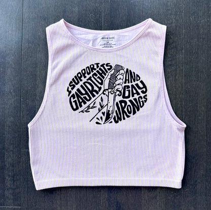 Gay Wrongs Cropped Tank