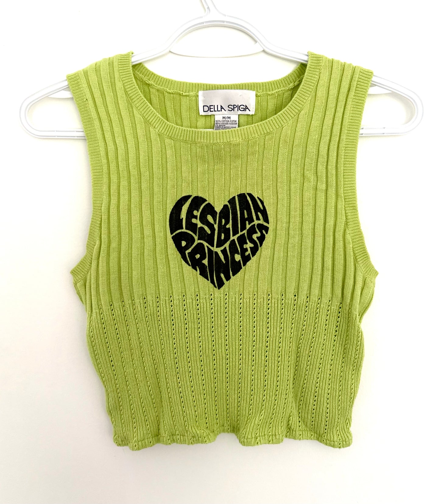 Lesbian Princess Vintage Cropped Tank