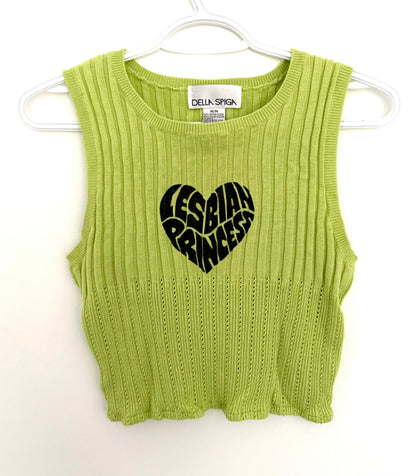 Lesbian Princess Vintage Cropped Tank