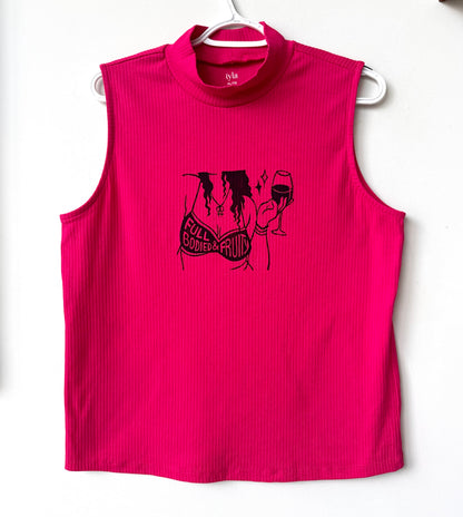Full Bodied & Fruity High-Neck Tank Top
