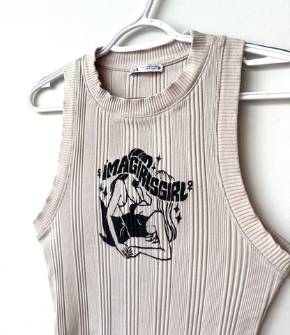 Girls Girl Ribbed Cropped Tank