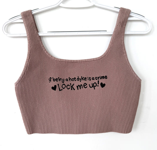 Lock Me Up Cropped Tank
