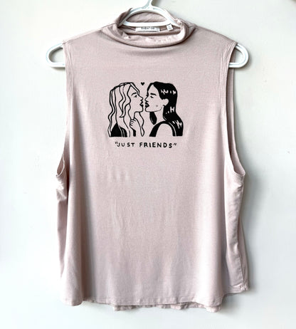 “Just Friends” Lovers High-Neck Tank Top