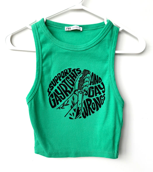 Gay Wrongs Cropped Tank