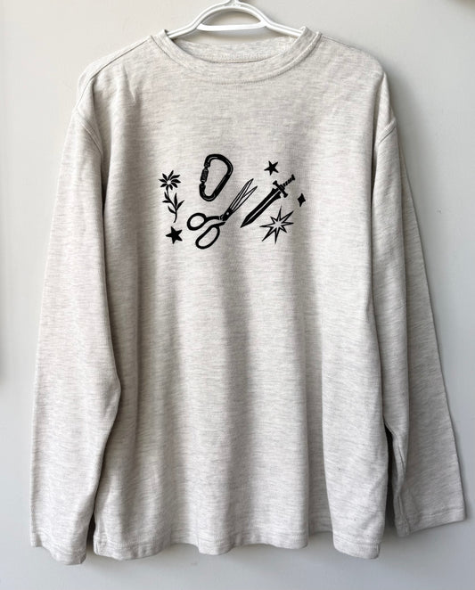 Patchwork Printed Long Sleeve