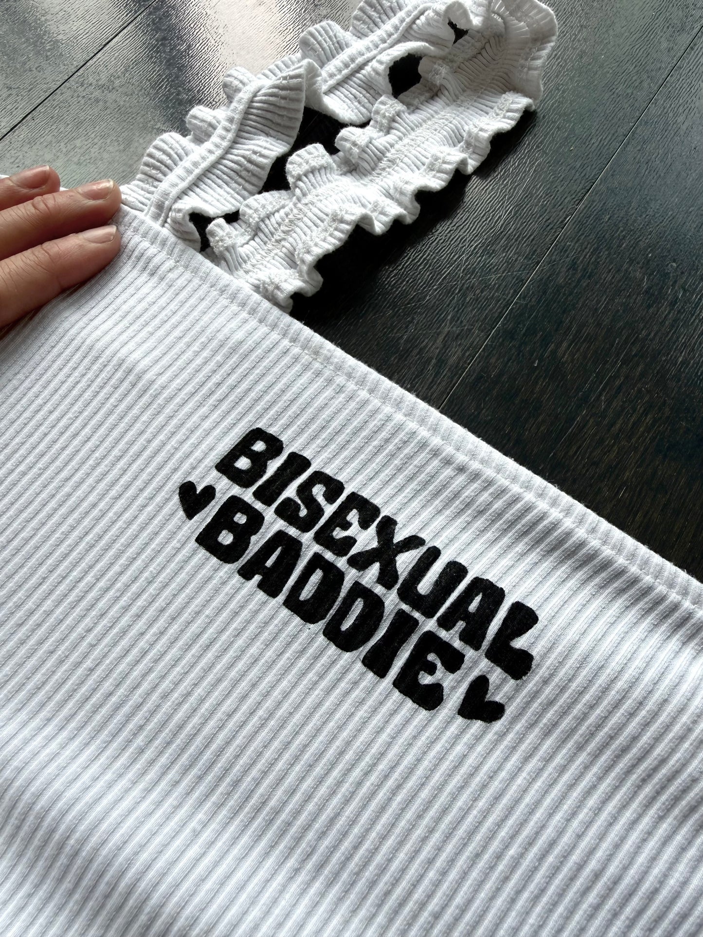 Bisexual Baddie Cropped Ruched Tank