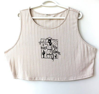Cowgirl Cropped Tank