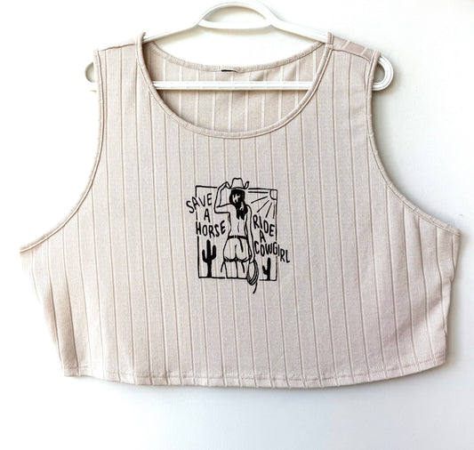 Cowgirl Cropped Tank
